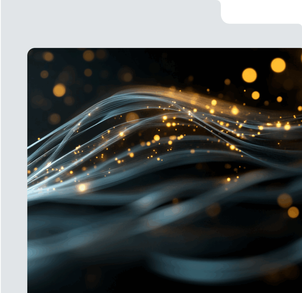 Abstract data stream representing API-driven video generation powered by AI